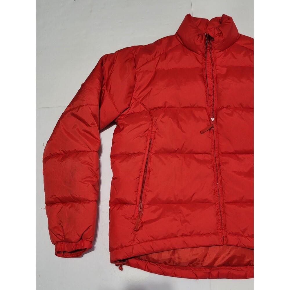 (#C) Steve &Barrys Full Zip Double Down Jacket Size Youth Medium Red